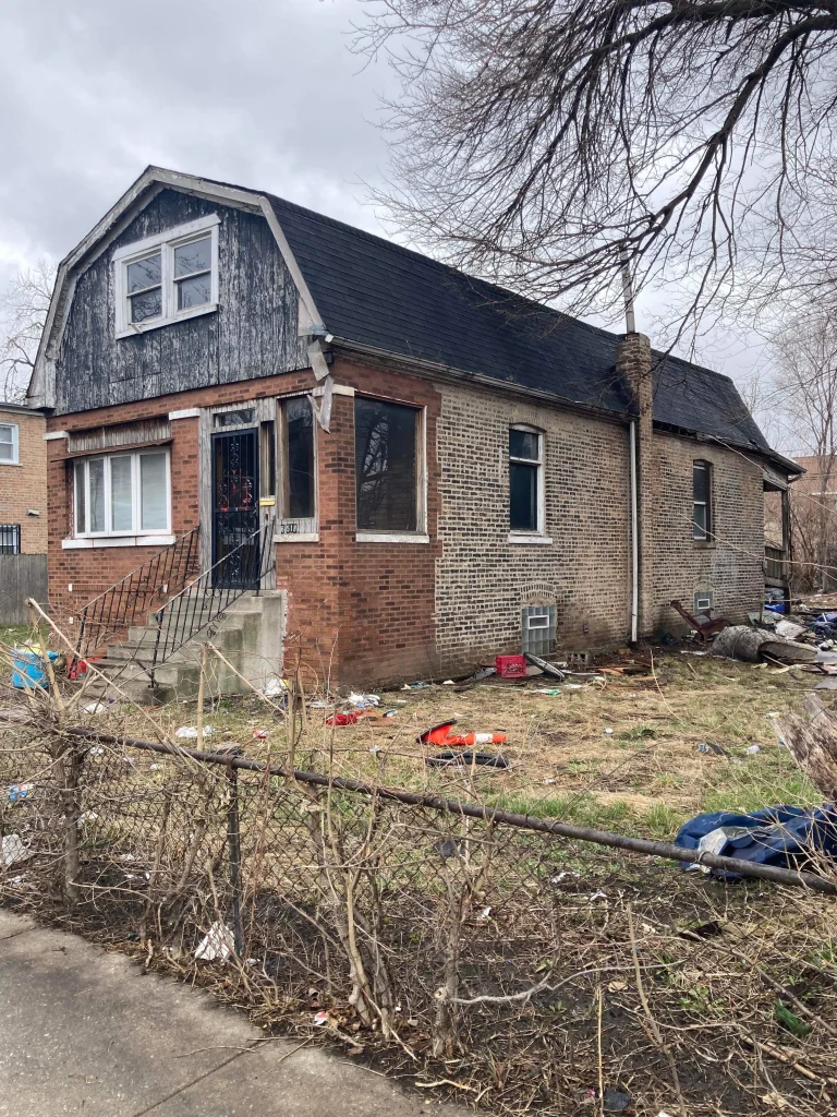 rundown house with wear and tear